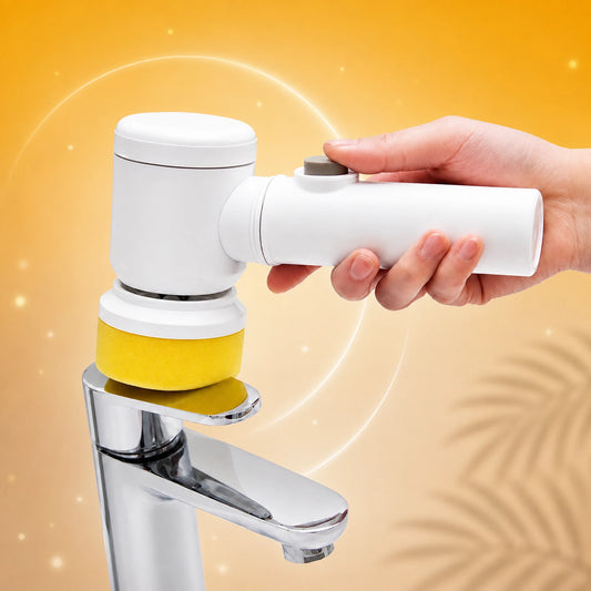 ✨ Ultimate Electric Spin Scrubber | Rechargeable Cordless Cleaner with 5 Precision Brush Heads